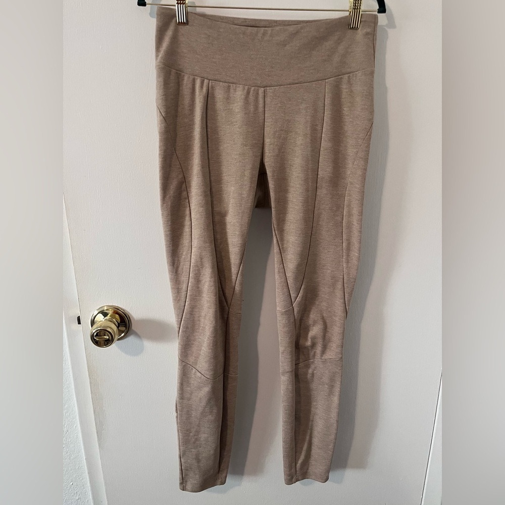 Prana Moto Performance Legging Beige Tan Size Large